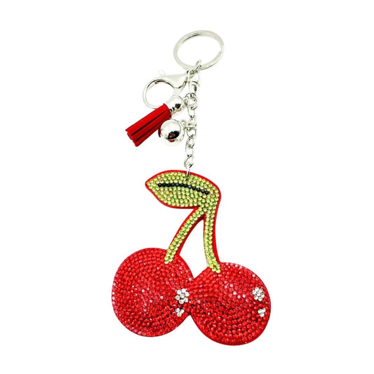 Colgante brillante para bolso - Cerezas Brillantes