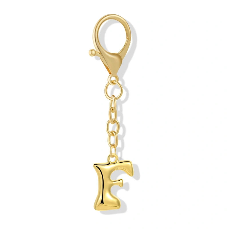 Letra inicial en burbuja - Adorno para bolso