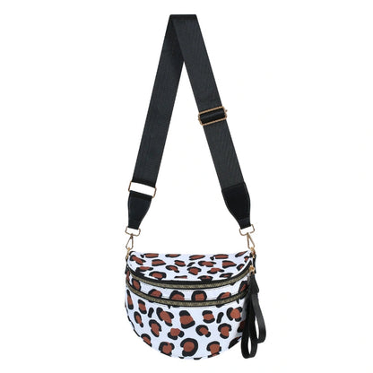 Cangurera con estampado de leopardo