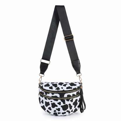 Cangurera con estampado de leopardo